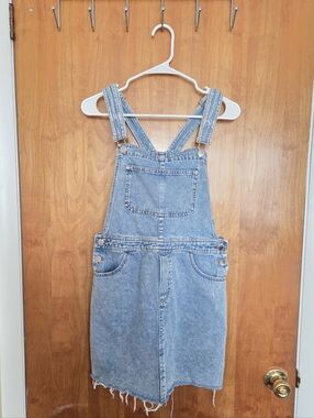 Divided Light Blue Denim Skirt with Pocket Detail